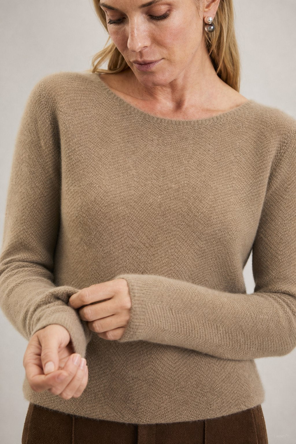 Bérénice Cashmere Boat-Neck Pullover — Camel, banana_republic product shot