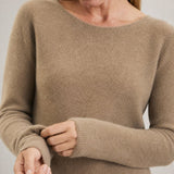 Bérénice Cashmere Boat-Neck Pullover — Camel, banana_republic product shot