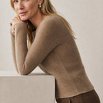 Bérénice Cashmere Boat-Neck Pullover — Camel, banana_republic product shot
