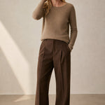 Bérénice Cashmere Boat-Neck Pullover — Camel, banana_republic product shot