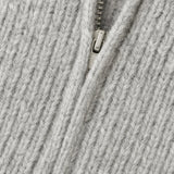 Céleste O-Neck Cardigan — Gray, banana_republic product shot