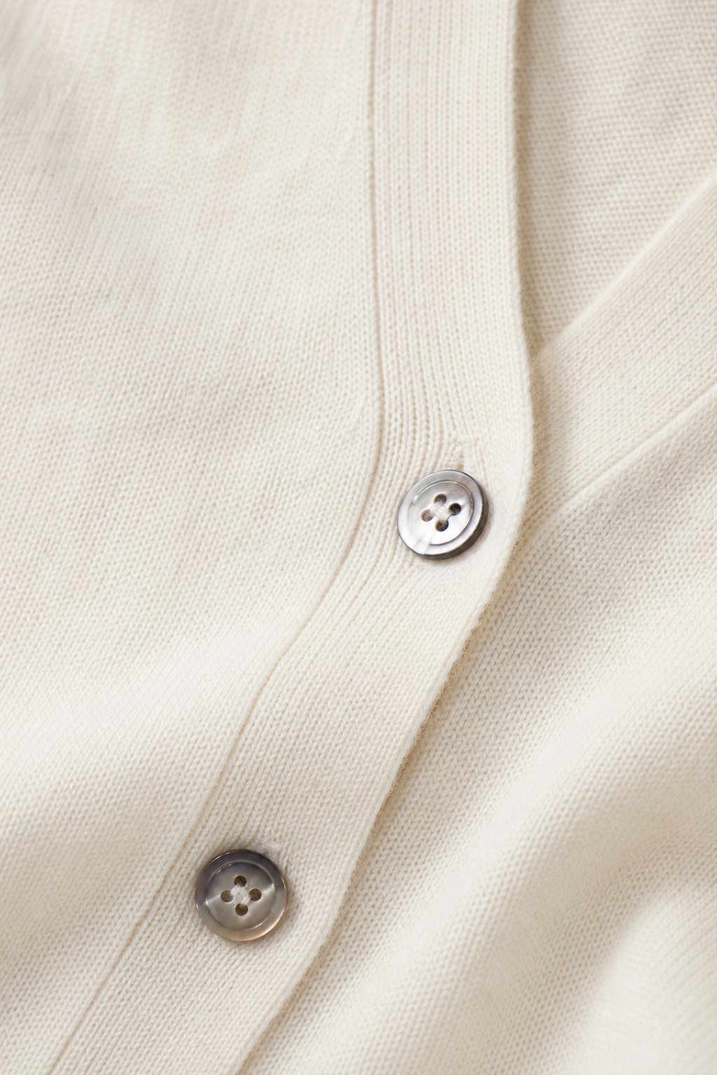Céline V-Neck Cashmere & Silk Cardigan — White, banana_republic product shot