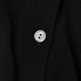 Céline V-Neck Cashmere & Silk Cardigan — Black, banana_republic product shot