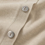 Céline V-Neck Cashmere & Silk Cardigan — Beige, banana_republic product shot