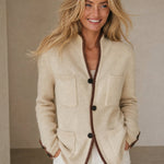 Clémence Cashmere Sweater — Cream, banana_republic product shot