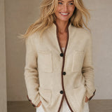 Clémence Cashmere Sweater — Cream, banana_republic product shot