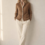 Clémence Cashmere Sweater — Brown, banana_republic product shot