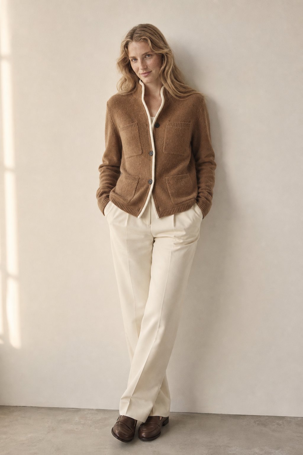 Clémence Cashmere Sweater — Brown, banana_republic product shot