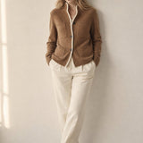 Clémence Cashmere Sweater — Brown, banana_republic product shot