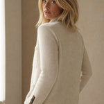 Clémence Cashmere Sweater — Cream, banana_republic product shot