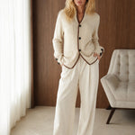 Clémence Cashmere Sweater — Cream, banana_republic product shot