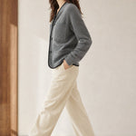 Clémence Cashmere Sweater — Grey, banana_republic product shot