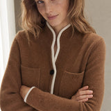 Clémence Cashmere Sweater — Brown, banana_republic product shot