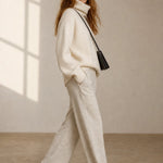 Clémence Oversized Cashmere Turtleneck — White, banana_republic product shot