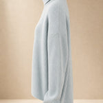 Clémence Oversized Cashmere Turtleneck — Light Blue, banana_republic product shot