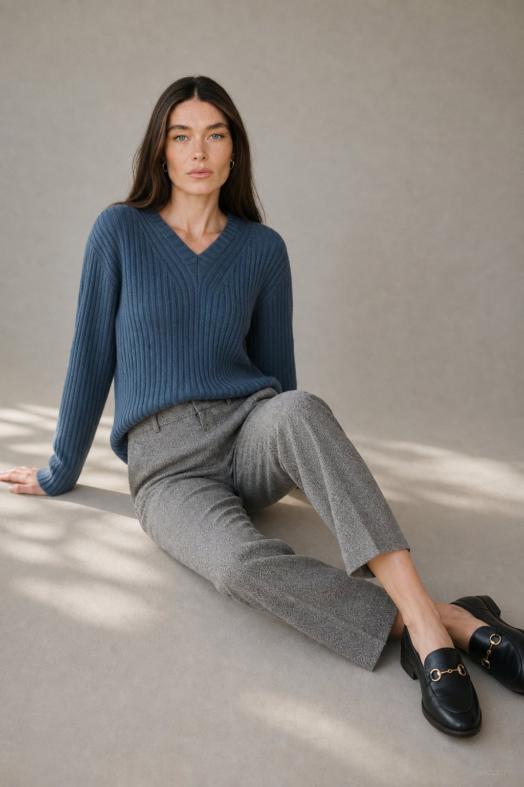 Colette Wool Herringbone Pants, studio product shot