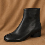 Deauville Chunky Heel Boot — Black, banana_republic product shot