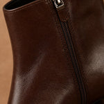 Deauville Chunky Heel Boot — Brown, banana_republic product shot
