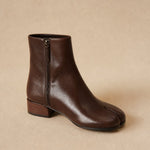 Deauville Chunky Heel Boot — Brown, banana_republic product shot