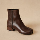 Deauville Chunky Heel Boot — Brown, banana_republic product shot