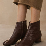 Deauville Chunky Heel Boot — Brown, banana_republic product shot