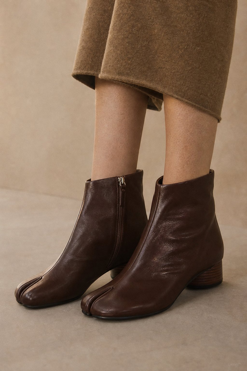Deauville Chunky Heel Boot — Brown, banana_republic product shot