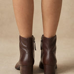 Deauville Chunky Heel Boot — Brown, banana_republic product shot