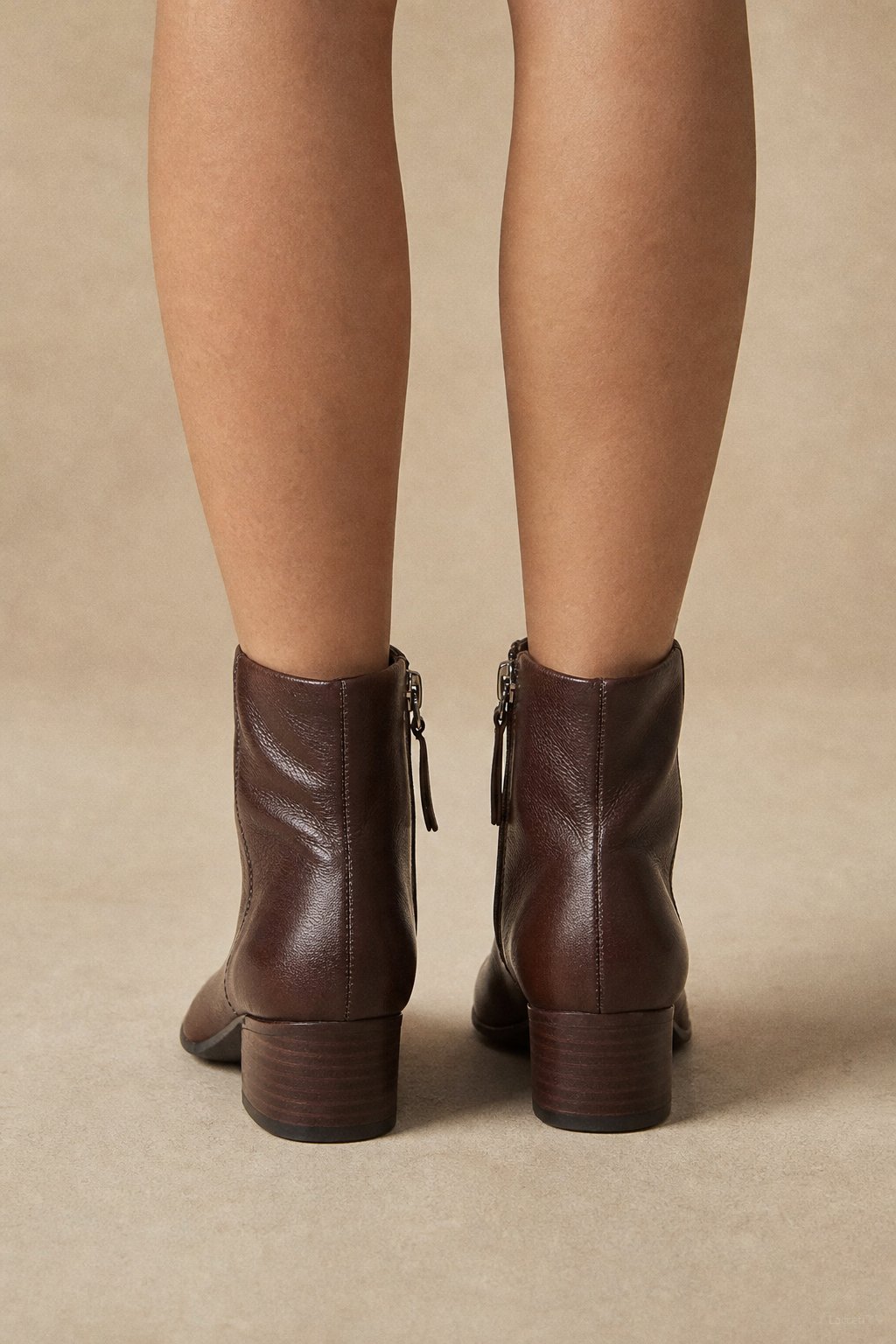 Deauville Chunky Heel Boot — Brown, banana_republic product shot