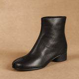 Deauville Chunky Heel Boot — Black, banana_republic product shot