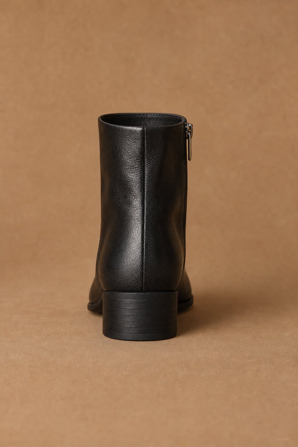 Deauville Chunky Heel Boot — Black, banana_republic product shot