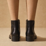 Deauville Chunky Heel Boot — Black, banana_republic product shot