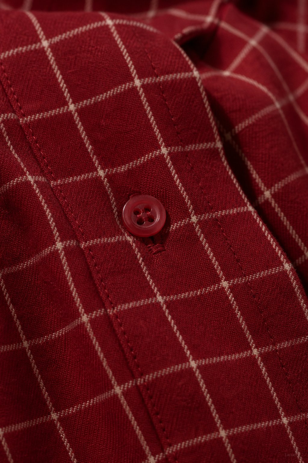 Garance Plaid Oversize Blouse — Red, banana_republic product shot