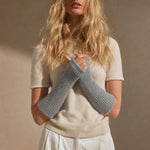 Hässleholm Cashmere Gloves — Gray, banana_republic product shot