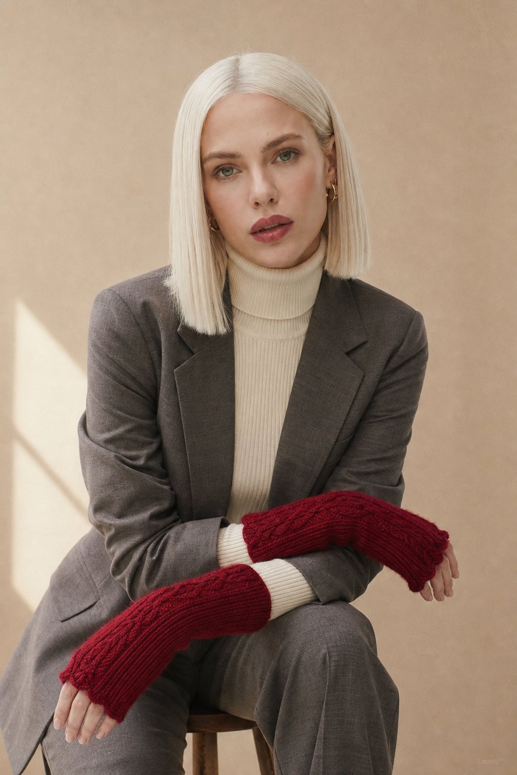 Hässleholm Cashmere Gloves — Dark Red, banana_republic product shot