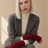 Hässleholm Cashmere Gloves — Dark Red, banana_republic product shot