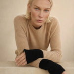 Hässleholm Cashmere Gloves — Black, banana_republic product shot