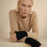 Hässleholm Cashmere Gloves — Black, banana_republic product shot