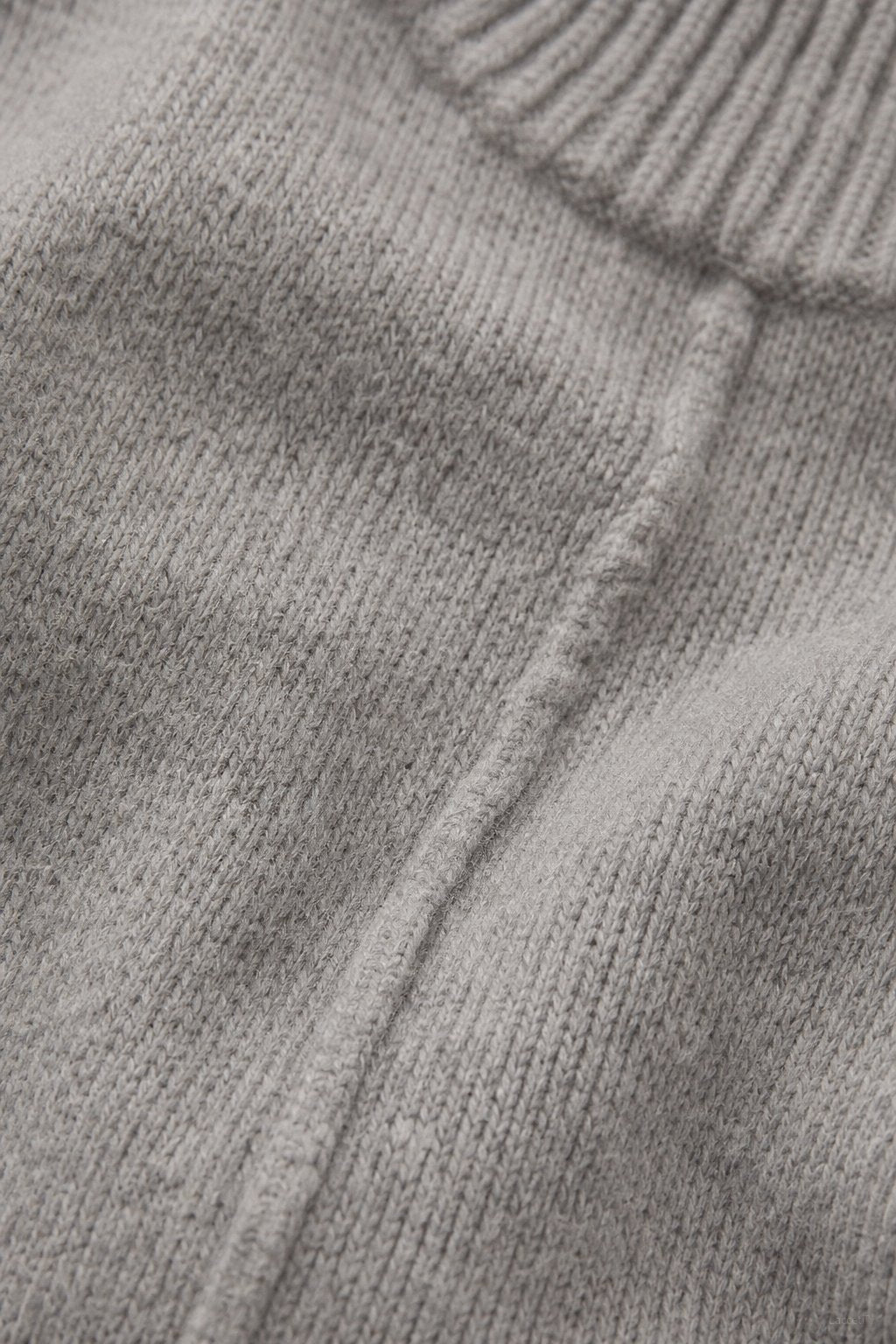 Holmstead Relaxed Turtleneck Drape Sweater — Gray, banana_republic product shot