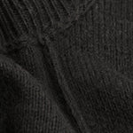 Holmstead Relaxed Turtleneck Drape Sweater — Black, banana_republic product shot
