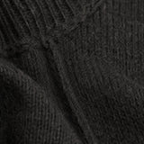 Holmstead Relaxed Turtleneck Drape Sweater — Black, banana_republic product shot
