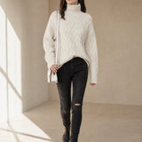 Honorine Cashmere Knit Sweater — Beige, banana_republic product shot