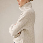 Honorine Cashmere Knit Sweater — Khaki, banana_republic product shot