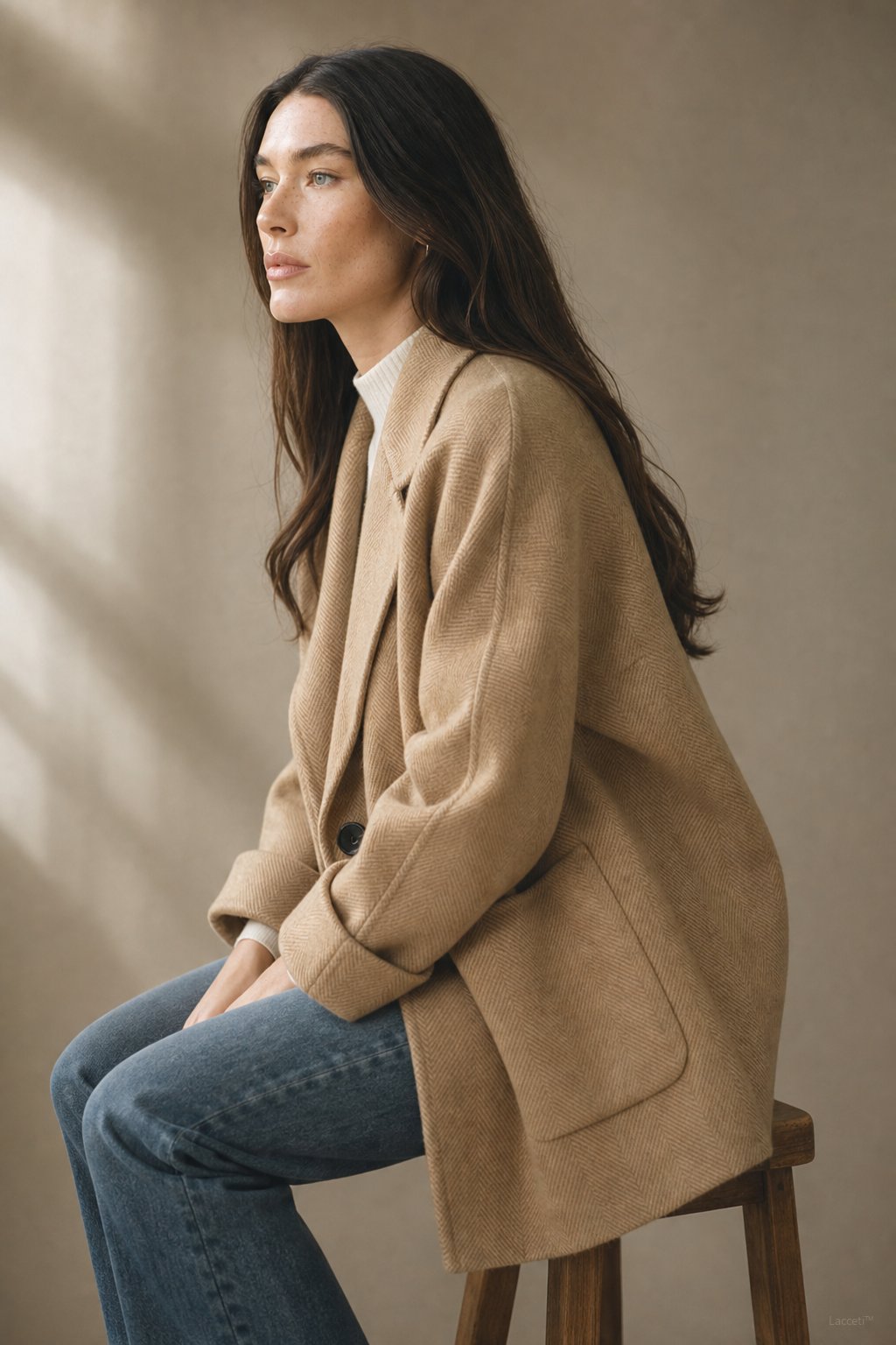 Joséphine Double-Breasted Coat — Khaki, banana_republic product shot