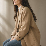 Joséphine Double-Breasted Coat — Khaki, banana_republic product shot