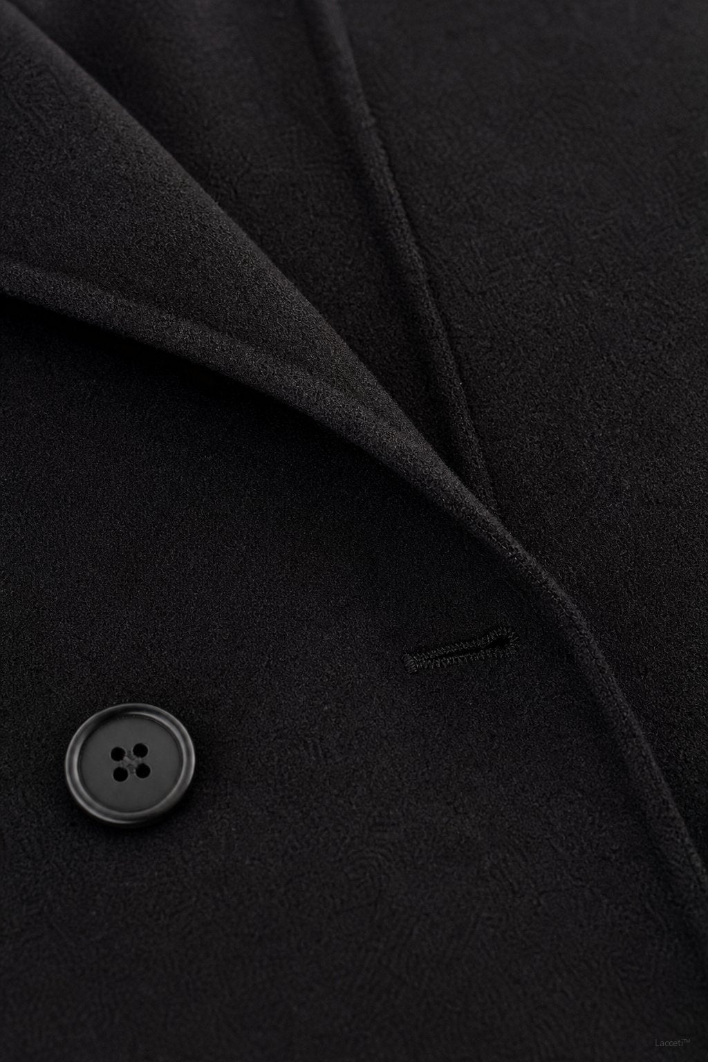 Joséphine Double-Breasted Coat — Black, banana_republic product shot