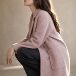 Joséphine Double-Breasted Coat — Pink, banana_republic product shot