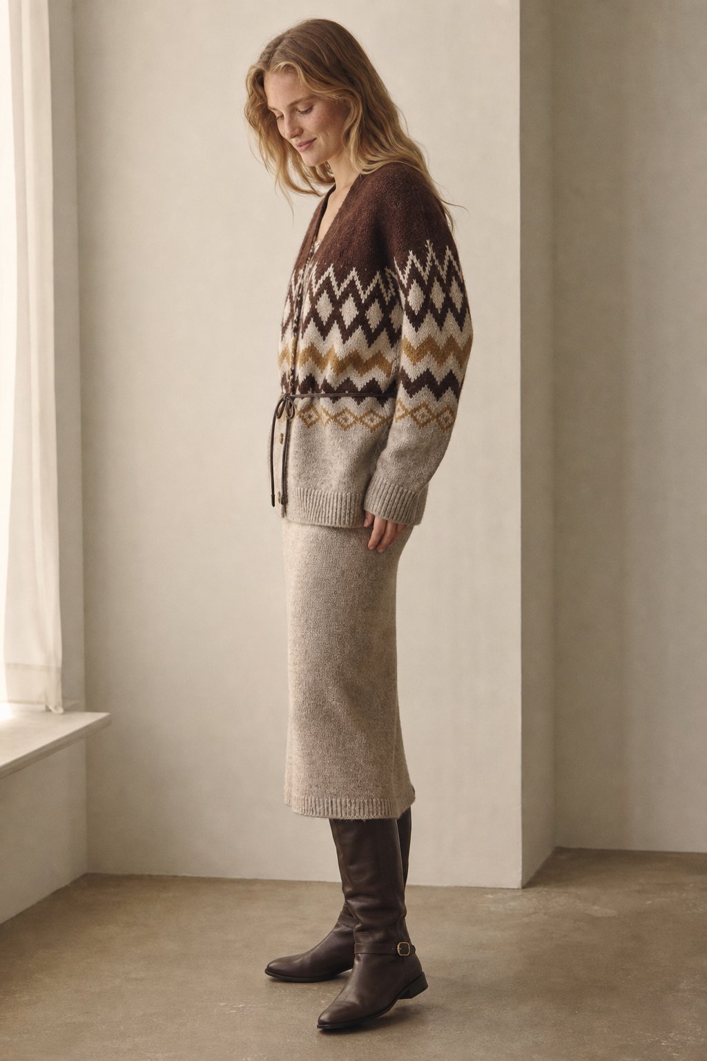 Élodie Jacquard Knit Set — Full Set, banana_republic product shot