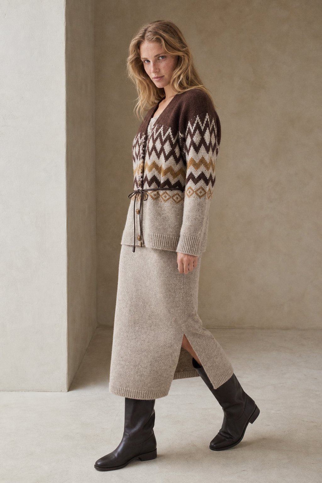 Élodie Jacquard Knit Set — Full Set, banana_republic product shot