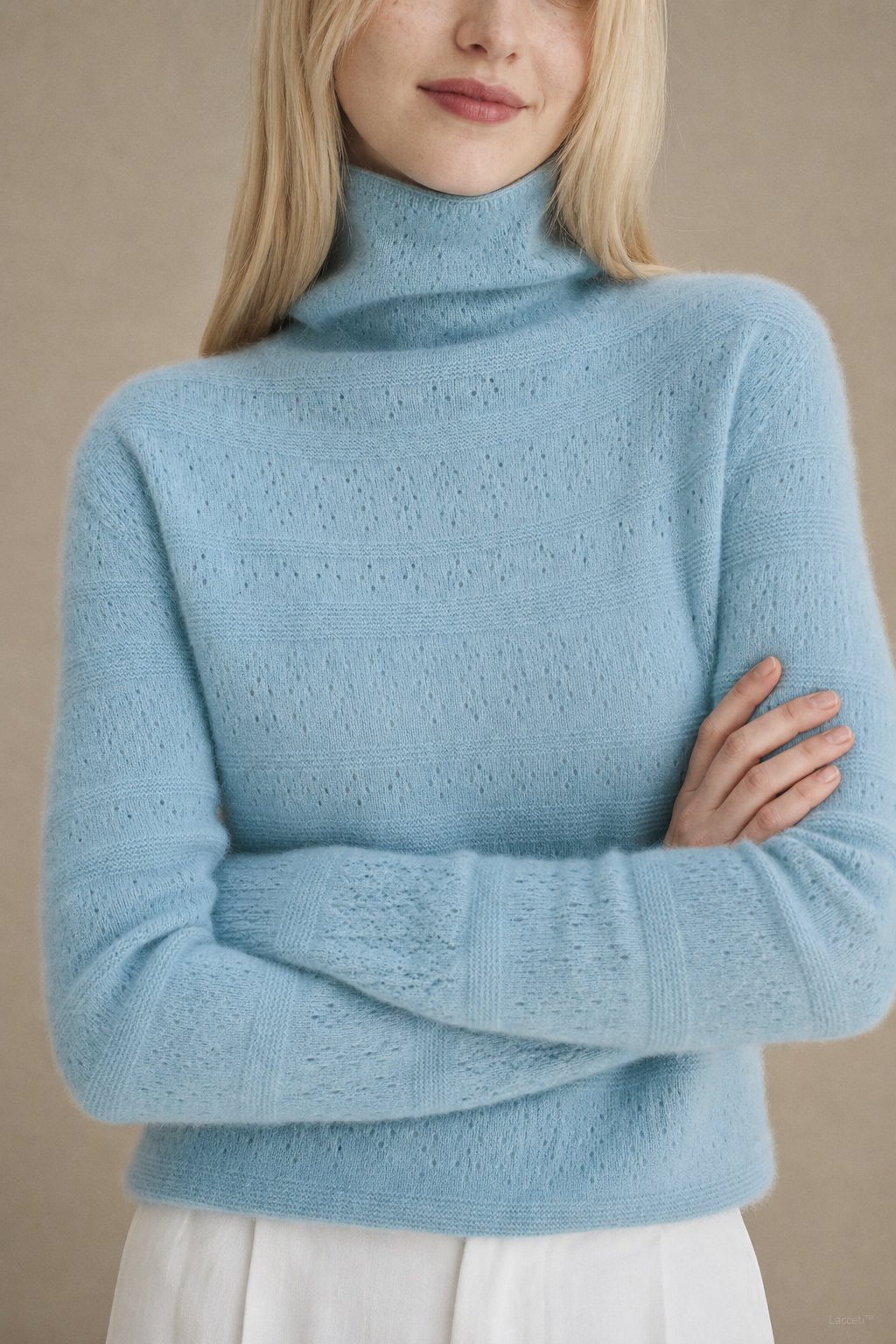 Élodie Stacked-Collar Sweater — Light Blue, banana_republic product shot
