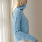 Élodie Stacked-Collar Sweater — Light Blue, banana_republic product shot